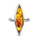 Sterling Silver Earrings Cognac Amber The Grace, Ring Size: 12 / 21.5, image , picture 3