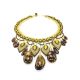 Multicolor Amber Necklace With Yellow Glass Beads The Fable, image , picture 4