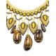 Multicolor Amber Necklace With Yellow Glass Beads The Fable, image , picture 2
