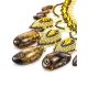 Multicolor Amber Necklace With Yellow Glass Beads The Fable, image , picture 5