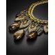 Multicolor Amber Necklace With Yellow Glass Beads The Fable, image , picture 3