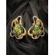Floral Amber Earrings In Gold-Plated Silver The Daisy, image , picture 2