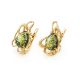 Floral Amber Earrings In Gold-Plated Silver The Daisy, image , picture 3