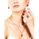 Luminous Amber Earrings In Gold-Plated Silver The Dandelion, image , picture 3