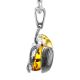 Egyptian Amber Pendant In Sterling Silver The Scarab, image , picture 6