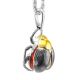Egyptian Amber Pendant In Sterling Silver The Scarab, image , picture 3