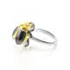 Honey Amber Ring In Sterling Silver The Scarab, Ring Size: 11 / 20.5, image , picture 5