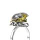 Green Amber Ring In Sterling Silver Ring The Scarab, Ring Size: 9.5 / 19.5, image , picture 3