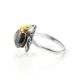 Cherry Amber Ring In Sterling Silver The Scarab, Ring Size: 11 / 20.5, image , picture 5
