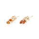 Bold Amber Earrings In Gold With Crystals The Verbena, image , picture 4