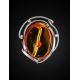 Handcrafted Amber Brooch In Sterling Silver The Rialto, image , picture 3