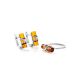 ​Cylindrical Cut Amber Ring In Sterling Silver The Scandinavia, Ring Size: 13 / 22, image , picture 5
