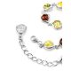 Multicolor Amber Link Bracelet In Sterling Silver The Berry, image , picture 4