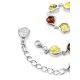 Multicolor Amber Link Bracelet In Sterling Silver The Berry, image , picture 4