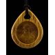 Oak Wood Icon Pendant With Honey Amber, image , picture 4
