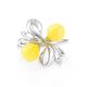 Honey Amber Ring In Sterling Silver The Paradise, Ring Size: 13 / 22, image , picture 2