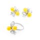 Honey Amber Ring In Sterling Silver The Paradise, Ring Size: 13 / 22, image , picture 4