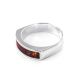 Men's Amber Ring In Sterling Silver The London, Ring Size: 5.5 / 16, image , picture 4