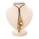 White Amber Pendant Necklace With Leather Cord The Indonesia, image 