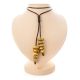 Honey Amber Necklace With Leather Cord The Indonesia, image 