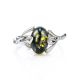 Adorable Sterling Silver Ring With Green Amber The Crocus, Ring Size: 11 / 20.5, image , picture 3