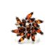 Cherry Amber Ring In Sterling Silver The Dahlia, Ring Size: 13 / 22, image , picture 3