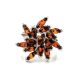 Cherry Amber Ring In Sterling Silver The Dahlia, Ring Size: 12 / 21.5, image , picture 3