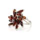 Cherry Amber Ring In Sterling Silver The Dahlia, Ring Size: 12 / 21.5, image , picture 5
