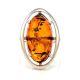Sterling Silver Ring With Cognac Amber The Elegy, Ring Size: 6 / 16.5, image , picture 3