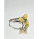Honey Amber Ring In Sterling Silver With Crystals The Verbena, Ring Size: 8 / 18, image , picture 3