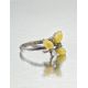 Honey Amber Ring In Sterling Silver With Crystals The Verbena, Ring Size: 13 / 22, image , picture 3