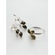 Cute Sterling Silver Ring With Green Amber And Crystals The Verbena, Ring Size: 12 / 21.5, image , picture 5