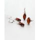 Voluptuous Cognac Amber Ring In Sterling Silver With Crystals The Penelope, Ring Size: 12 / 21.5, image , picture 6