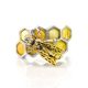 Honey Amber Ring In Sterling Silver The Bee, Ring Size: 12 / 21.5, image , picture 4