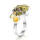 Honey Amber Ring In Sterling Silver The Bee, Ring Size: 6.5 / 17, image , picture 7