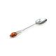 Sterling Silver Spoon With Cognac Amber, image , picture 3