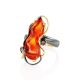 Open Amber Ring In Gold-Plated Silver The Rialto, Ring Size: Adjustable, image , picture 4