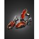 Open Amber Ring In Gold-Plated Silver The Rialto, Ring Size: Adjustable, image , picture 5