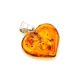 Cognac Amber Heart Pendant The Declaration, image , picture 5