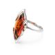 Refined Amber Ring In Sterling Silver The Ballade, Ring Size: 8.5 / 18.5, image , picture 4