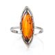 Refined Amber Ring In Sterling Silver The Ballade, Ring Size: 8.5 / 18.5, image , picture 3