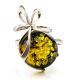 Green Amber Ring In Sterling Silver The Paradise, Ring Size: 13 / 22, image , picture 4