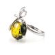 Green Amber Ring In Sterling Silver The Paradise, Ring Size: 13 / 22, image , picture 6