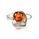 Sterling Silver Ring With Cognac Amber The Kalina, Ring Size: 13 / 22, image , picture 4