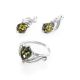 Green Amber Ring In Sterling Silver The Swan, Ring Size: 12 / 21.5, image , picture 5