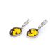 Amber Earrings In Sterling Silver The Nymph, image , picture 2