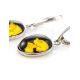 Amber Earrings In Sterling Silver The Nymph, image , picture 4