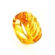 Unique Carved Amber Ring The Magma, image , picture 3