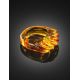 Unique Carved Amber Ring The Magma, image , picture 2