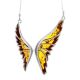 Amber Butterfly Necklace In Sterling Silver The April, image , picture 2